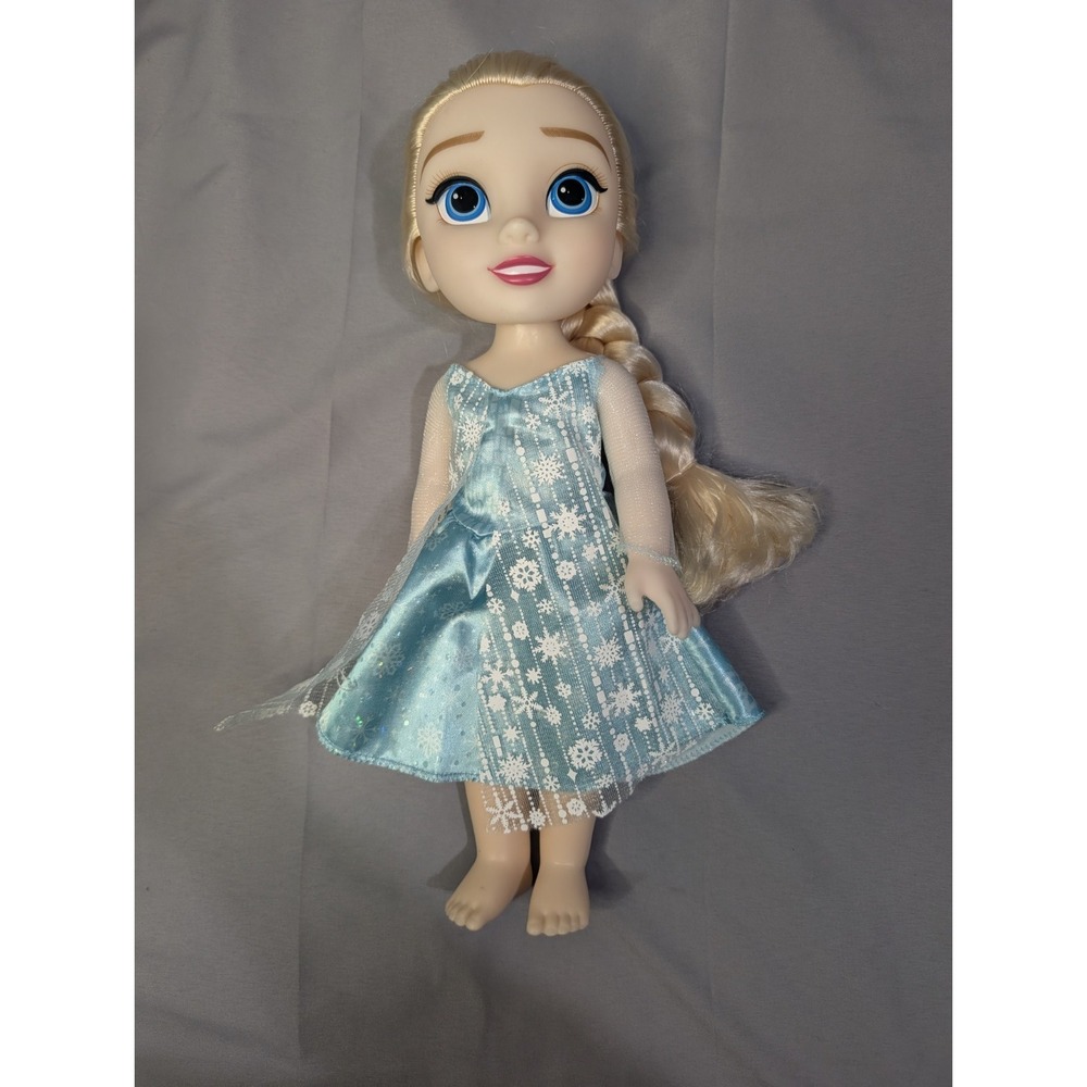 Disney Frozen Jakks 14'' Elsa Green Outfit & Long Braided Hair Doll - Picture 2 of 8